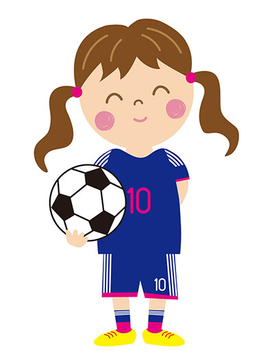サッカー少女