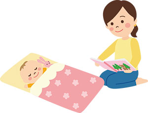 絵本の読み聞かせは赤ちゃんが大好きなことのひとつ